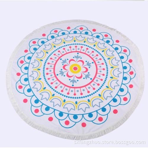 polyester towel print round table cloth used